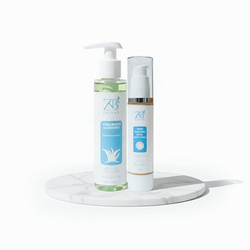 Sun safe combo (cooling cleanser + sunscreen)