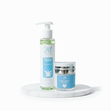 Glass skin bundle ( whitening cream + cleanser)