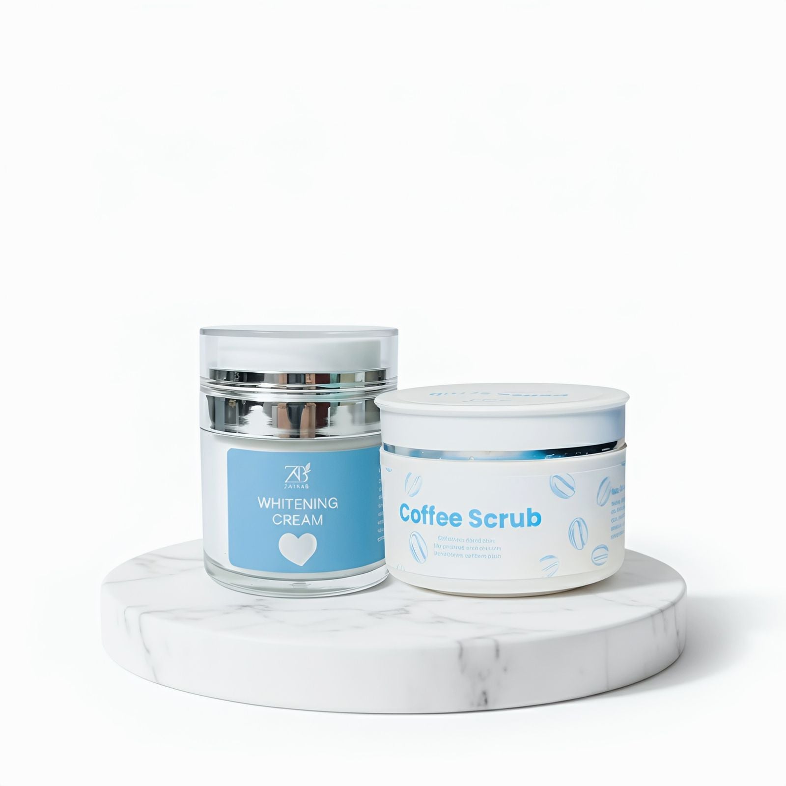 Glow starter duo ( whitening cream + coffee scrub)